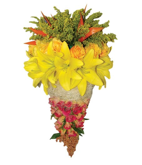 OASIS Home and Hobby on X: Summer #fruits and #flowers arrangement using a  60cm OASIS® Floral Foam Cone.    / X