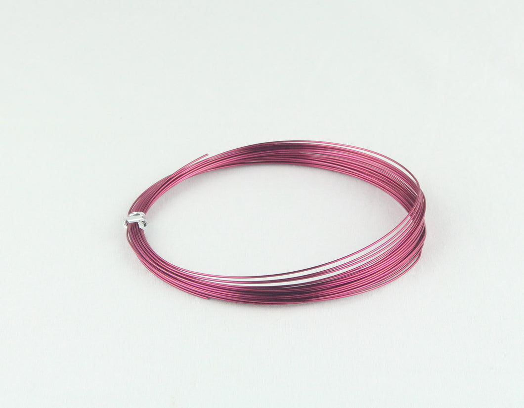 OASIS Round Aluminium Wire 2mm x 10m,Oxblood